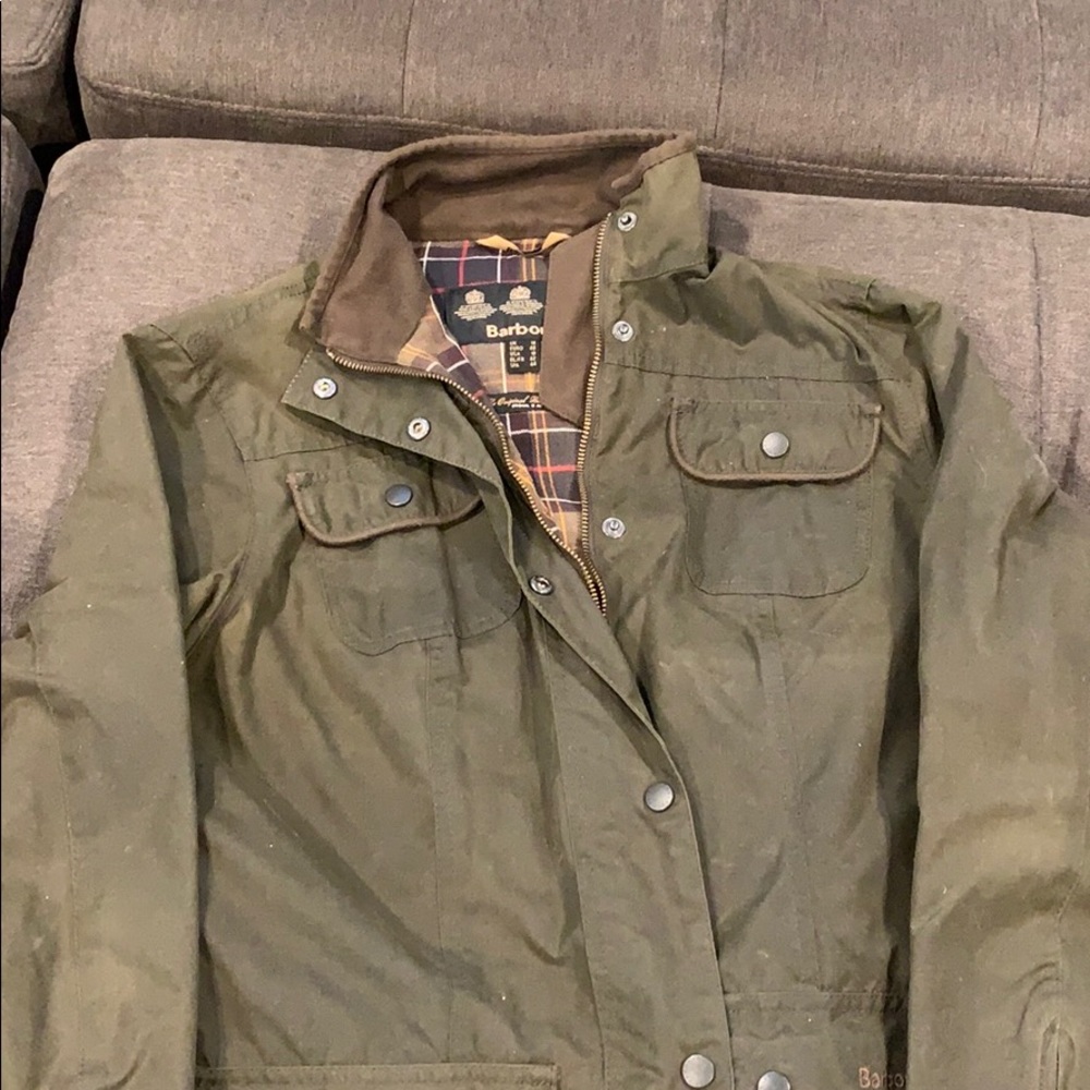 Barely used Barbour Waxed Cotton Utility Jacket